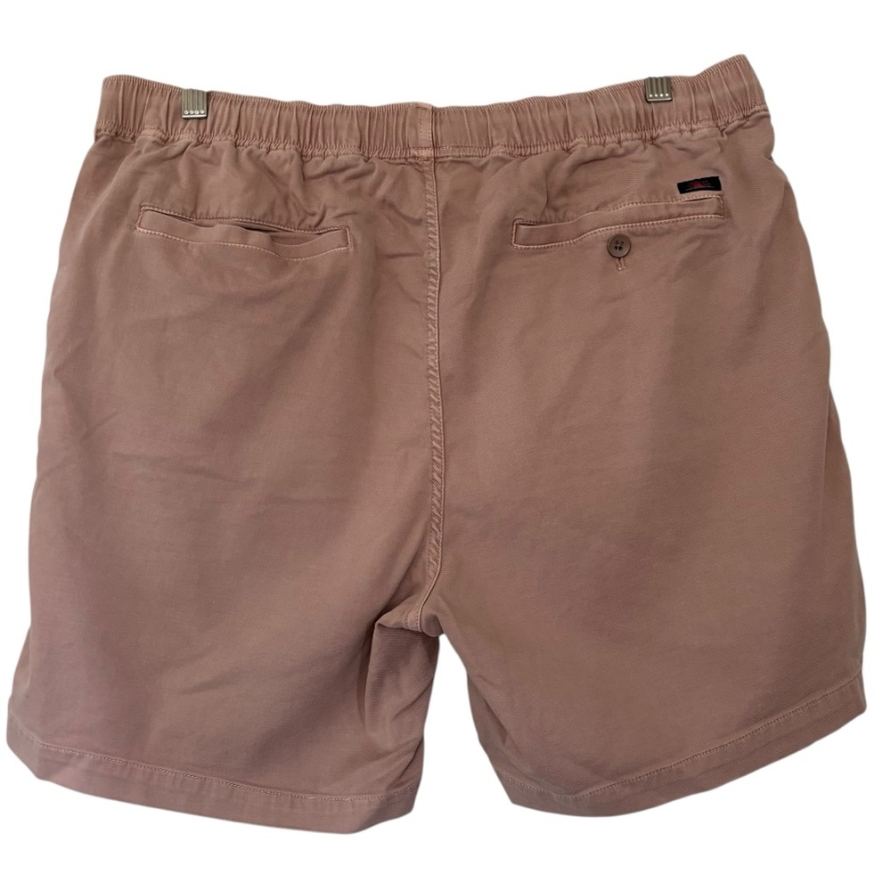 Faherty Pull-on Shorts Organic Cotton Tencel Linen Blend Mauve Men’s Size Large - Picture 2 of 14